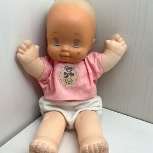 Vintage 1991 Mattel‎ Magic Nursery Baby Doll faded eyes